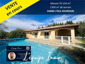 maison-villa à la vente -   32600  L'ISLE-JOURDAIN, surface 154 m2 vente maison-villa - APR666483